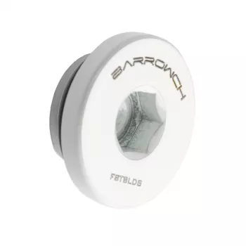 Barrow G1/4 inch aizbāznis FBTBLDS w White - G1/4 inch vītņots aizbāznis, balts
