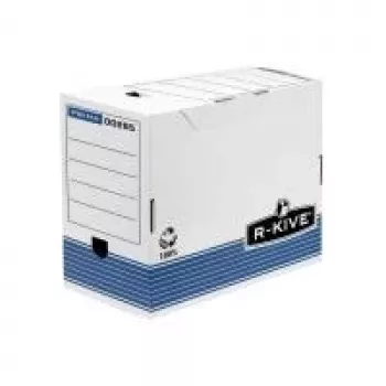 Fellowes Arhīva kaste R-Kive PRIMA, Balta-Zila (B)200 mm, 100% pārstrādāts kartons, 100% pārstrādājama (0028501)