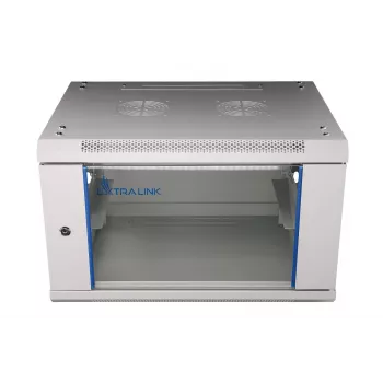 Sienas stiprinājuma skapis Extralink 6U 600x450 mm pelēks