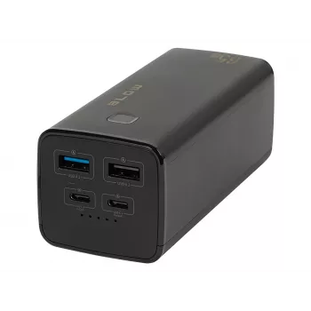 Pārnēsājams jaudas bloks BLOW PB20G 20000mAh PD 65W, USB-C ieeja/izeja, 2x USB-A izejas, melns