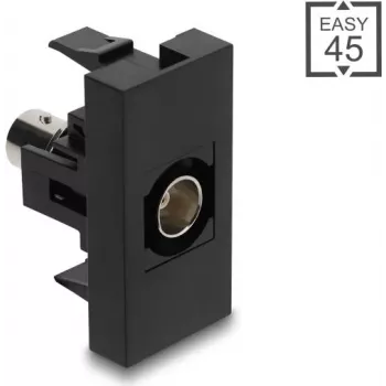 Delock 90960 Easy 45 modulis BNC ligzda, melns