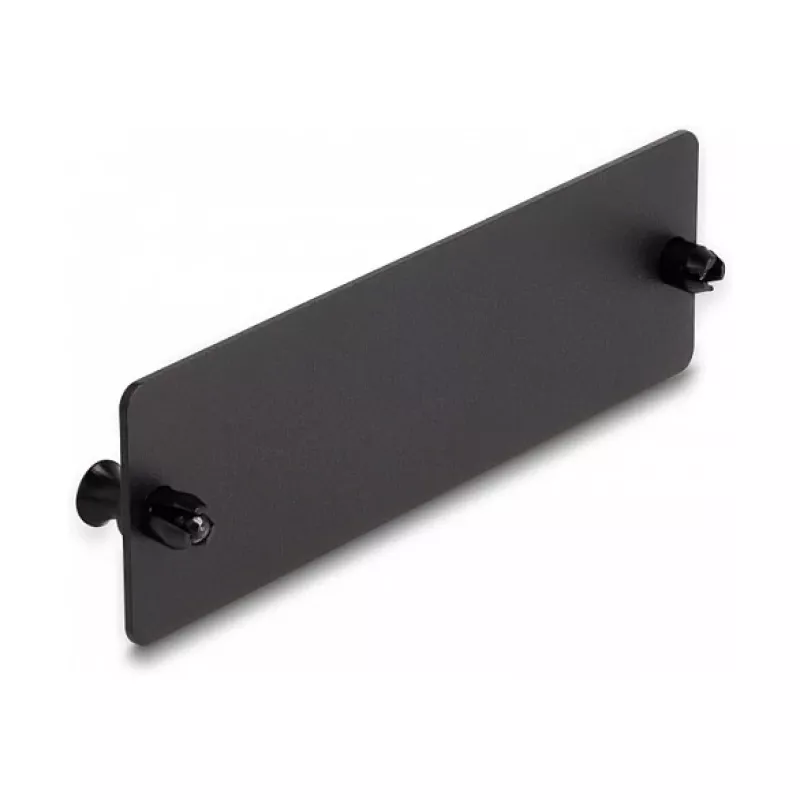DeLOCK Fiber Optic Blind Panel melns 109mm Metāls