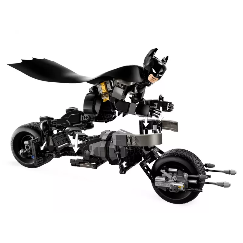 LEGO® DC Batman™: Betmena konstruējama figūra un motocikls 76273