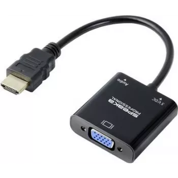 SP-10352148 HDMI–VGA Adapteris [1x HDMI – 1x VGA] Melns Standarts 0.15 m (SP-10352148)
