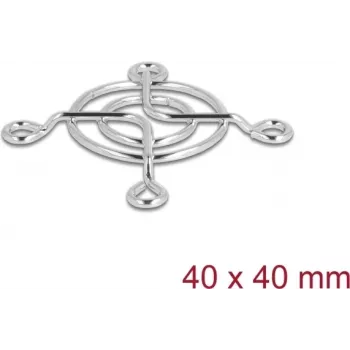 Ventilatora režģis DELOCK 67304 metāls, 53×53 mm, sudrabs