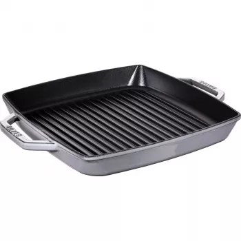 Grila panna Staub 40511-785-0 33 cm indukcijas grafīta pelēka