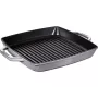 Grila panna Staub 40511-785-0 33 cm indukcijas grafīta pelēka