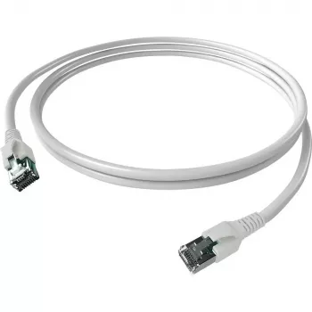 Easylan CP1KWBWBW0005 RJ45 tīkla kabelis, patch kabelis CAT 6a S/FTP 0,5 m balts 1 gab.