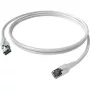 Easylan CP1KWBWBW0005 RJ45 tīkla kabelis, patch kabelis CAT 6a S/FTP 0,5 m balts 1 gab.