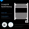 LED elektriskais vannas istabas radiators AD 7823, 400 W, balts, IP24