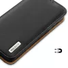 Dux Ducis Hivo Īstas ādas maciņš ar atloku Samsung Galaxy S22+ (S22 Plus) Melns