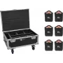 Apgaismojuma komplekts EUROLITE 6x AKKU IP TL-3 QCL ar koferi un uzlādes funkciju