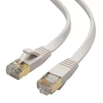 Patch kabelis Captiva 80280 RJ45 CAT 8 1m Balts