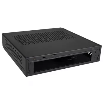 Akasa Cypher MX3 Mini Tornis - PC - SGCC - Melns - Thin Mini-ITX - Cietais disks - Barošana (A-ITX38U3-M1B)