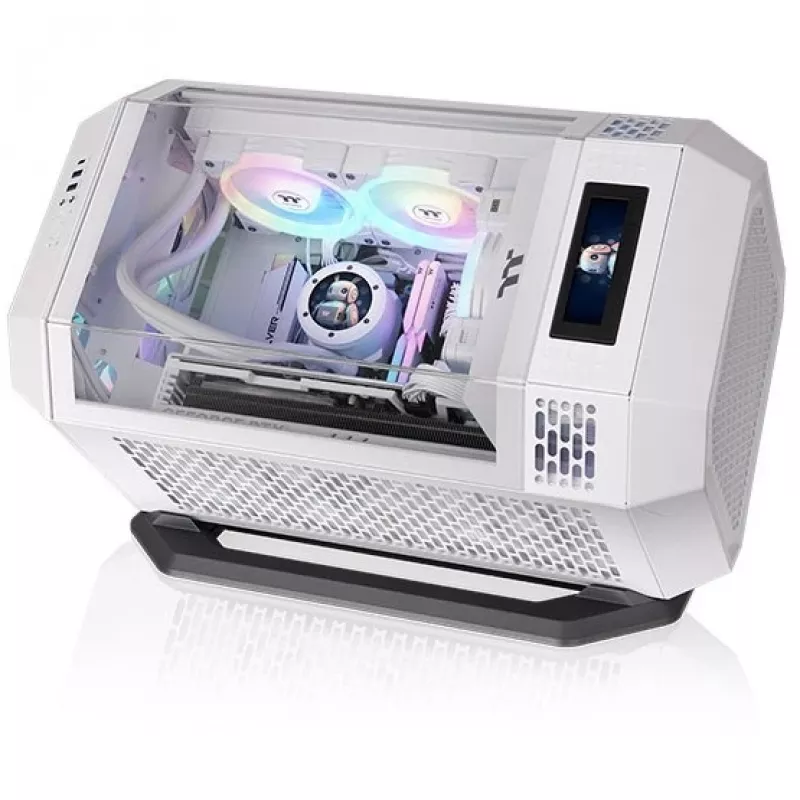 Statīva komplekts THERMALTAKE korpusam The Tower 250 — horizontālam novietojumam, Snow apdare, melns/balts