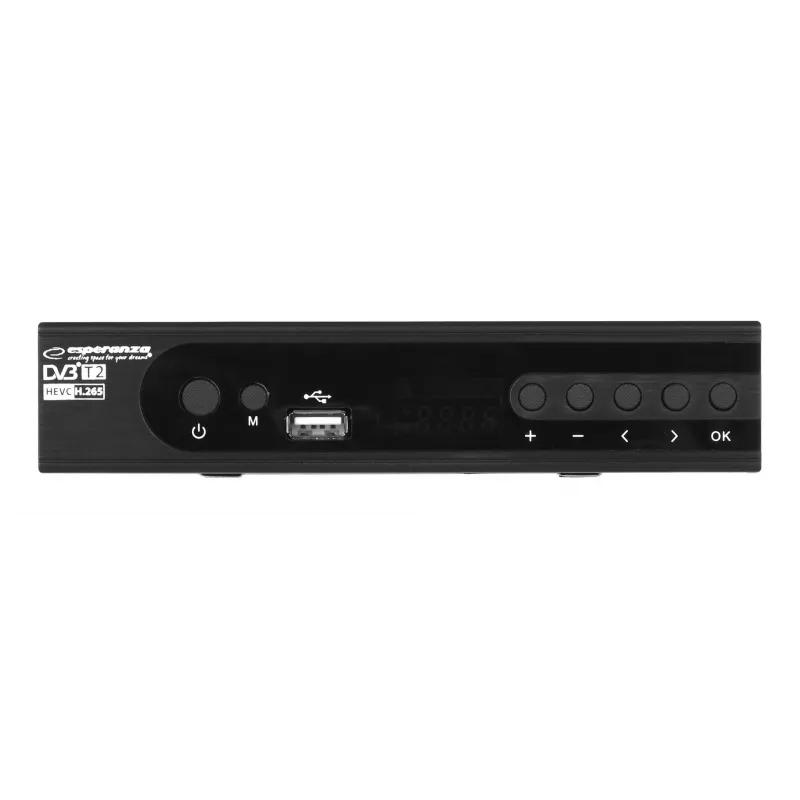 Dekoders Tuner TV DVB-T2 HEVC H.265 ar HDMI
