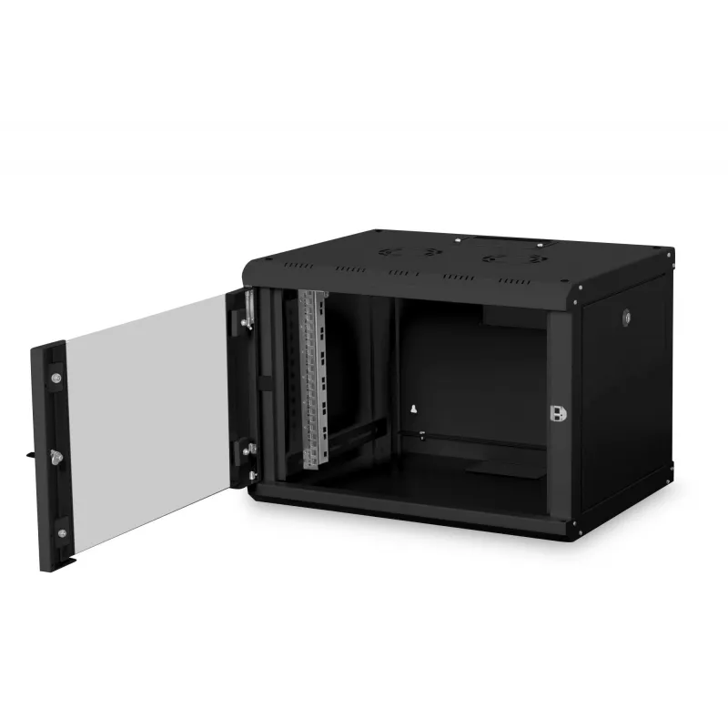 Sienas stiprinājuma skapis Digitus DN-19 07-U-SW, 7U, melns