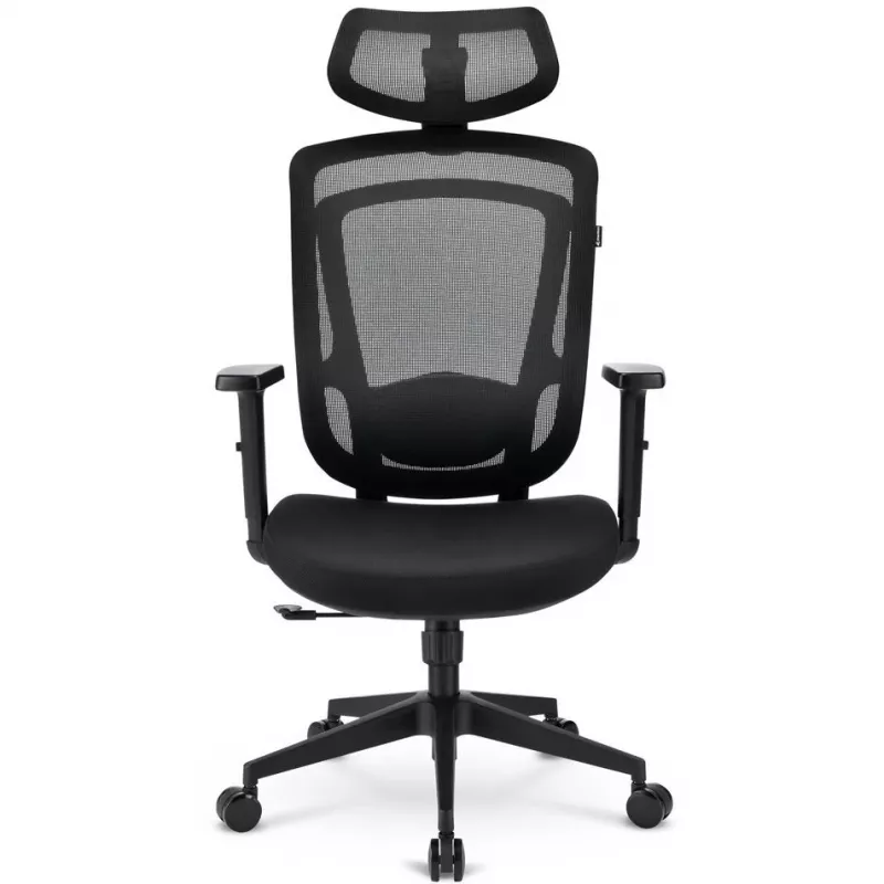 Biroja krēsls Sharkoon OfficePal C10 — melns, ergonomisks, regulējams augstums