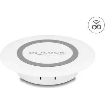 Bezvadu lādētājs DeLOCK 66260, 15 W, balts, iemontējams galdā