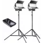 Walimex Pro Sirius 160 LED 65W Daylight 2-Pack with Tripods