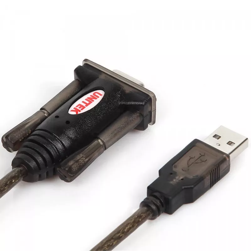 UNITEK Y-105A seriālais kabelis Melns 1.5 m USB Type-A DB-9