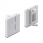 Snap-in vāciņš 45×45 mm Keystone modulim DELOCK Easy 45 1 portam, ABS, balts, ar putekļu vāciņu