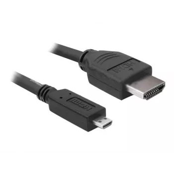 DeLOCK HDMI kabelis - 3 m - HDMI (vīriešu) uz Micro-HDMI (vīriešu) - 32 AWG (82663)