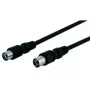 Wentronic Goobay Antenas savienojuma kabelis, melns, 5 m – IEC/Coax spraudnis IEC/Coax ligzda (11723)