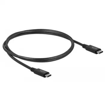 Delock USB-C (vīrietis) uz USB-C (vīrietis) kabelis - USB4 / Thunderbolt 3 / DisplayPort - 20 V - 5 A - 80 cm - atbalsta Power Delivery 3.0, 8K 60 Hz (7680 x 4320)