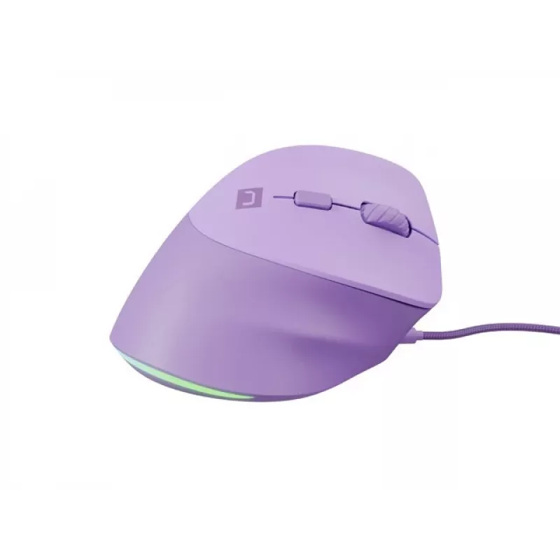 NATEC Crake 2 Pro pele - vertikāla, vadu, USB, optiska, 12800 DPI, violeta