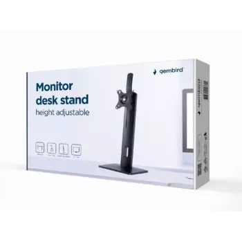 Gembird MS-D1-01 Monitora galda statīvs, augstuma regulēšana, melns