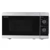 Kombinētā mikroviļņu krāsns Sharp YC-MG01E-S — 20 L, 800 W mikroviļņi, 1000 W grils, 5 jaudas līmeņi, rotācijas vadība, 25,5 cm pagrieziena galds