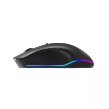 Bezvadu RF optiskā pele Gembird MUSGW-6BL-02 — labā roka, 3200 DPI, 6 pogas, melna, RGB