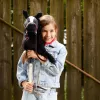 Zirgs uz kociņa HOPPIHORSE Hobby Horse A3 melns