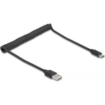 USB kabelis DeLOCK 90133 USB 2.0 0.8 m Melns