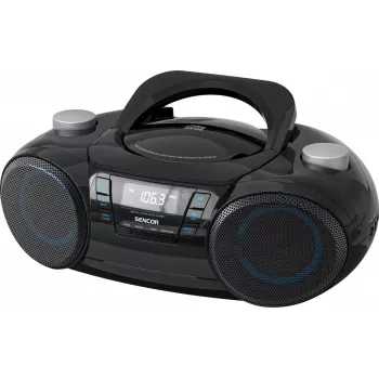 Pārnēsājams Bluetooth skaļrunis SENCOR SPT4710B — 20 W, Bluetooth 5.3, CD/USB/FM, tīkls vai baterijas