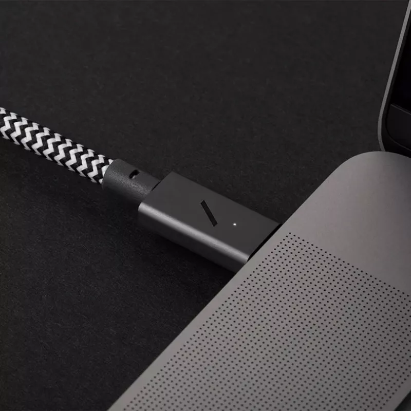 Kabelis USB-C uz USB-C Native Union Belt Cable Pro 240W, 2,4 m, USB 2.0, 0,48 Gbit/s, Zaļš