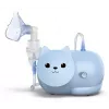 Miglas inhalators Omron Nami Cat NE-C303K-KDE — kompresoru inhalators, 0,35 ml/min, bērniem un pieaugušajiem, zils, W235×D148×H157 mm