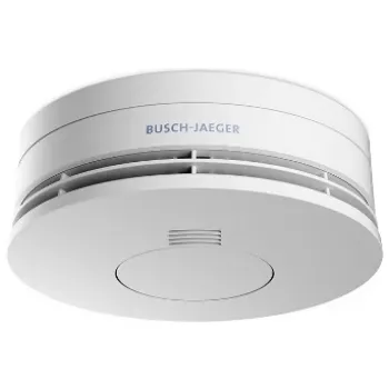 Optiskais dūmu detektors Busch-Jaeger 2CKA006800A2717 vadu, baterija 3 V, Ø 120 mm, H 47,5 mm
