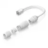 Tīkla pagarinātāja kabelis Ubiquiti UACC-Cable-Extender-C6A RJ-45 Cat6a 0,185 m Balts