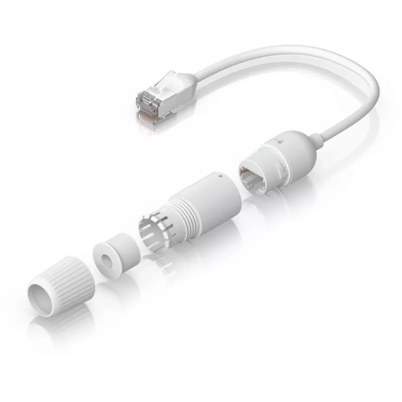 Tīkla pagarinātāja kabelis Ubiquiti UACC-Cable-Extender-C6A RJ-45 Cat6a 0,185 m Balts