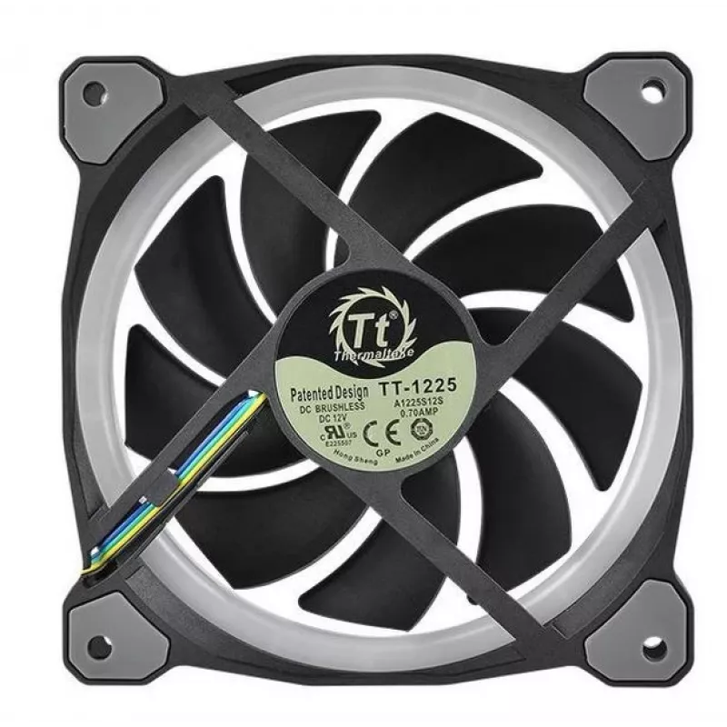 Thermaltake Riing 12 RGB Plus TT Premium Edition datora korpusa ventilators, 3 gab., 120 mm
