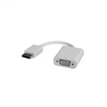 DisplayPort–VGA adapteris, DP ST – VGA BU, VGA D-Sub, DisplayPort, vīrišķais, sievišķais, balts
