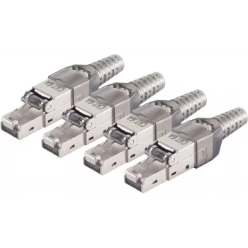 Vadu savienotājs RJ-45 ShiverPeaks BS08-51001-4 Pelēks