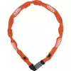 ABUS 1200/110 Web 57657 ķēdes slēdzene velosipēdiem, rūdīts tērauds, 3 ciparu kods, 1100 mm, oranža