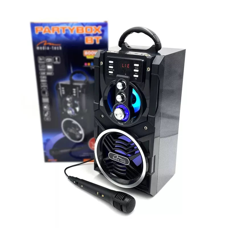 Pārnēsājams stereo skaļrunis Media-Tech PARTYBOX BT MT3150 Melns