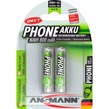 Ansmann Blister 2 x DECT Akumulators AA 800mAh