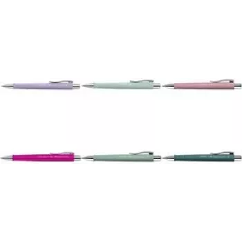 Faber-Castell 241104 piespraužama lodīšu pildspalva ar ievelkamu uzgali, ceriņu krāsā