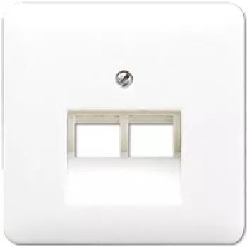 Sienas kontaktligzda RJ-45 JUNG CD 569-2 UA WW Balta — Termoplasts