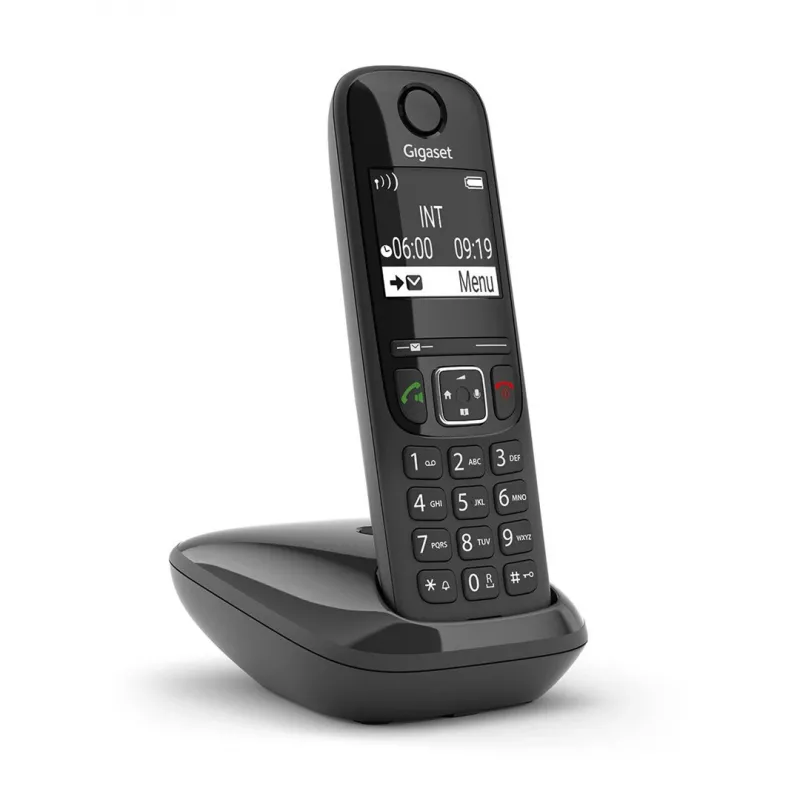 Gigaset AS690 DECT bezvadu telefons, melns